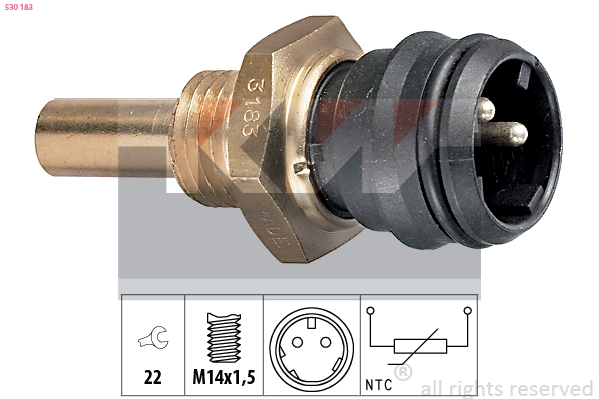 Senzor,temperatura lichid de racire 530 183 KW